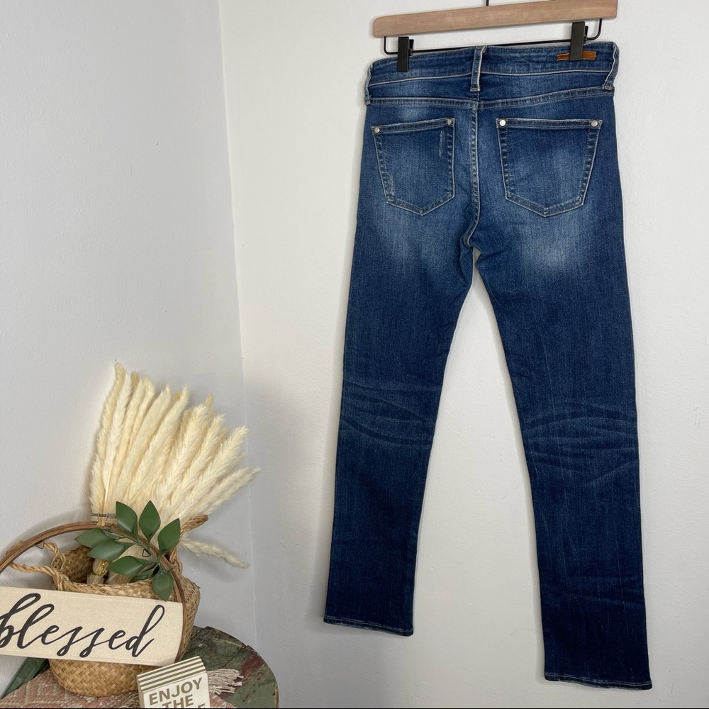Anthropologie Pilcro Mid-Rise Slim Boyfriend Jeans Sz 26 comfort - Picture 5 of 16